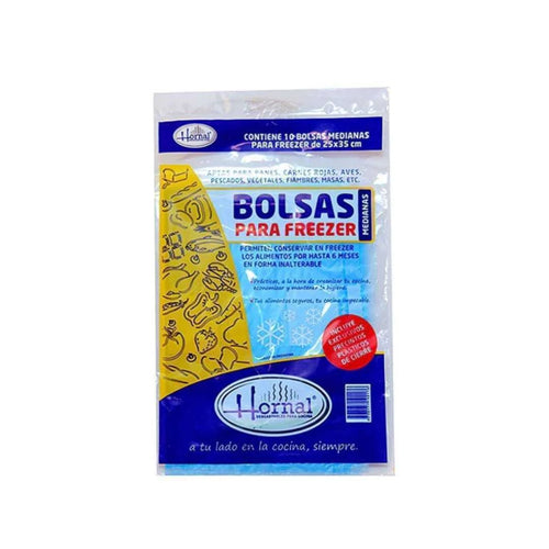 Bolsa para freezer Hornal x10 25x35 cm