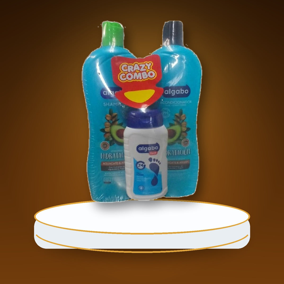 Algabo Sh + Acon Coco Y Leche 930 + Promo Talco 110 G.