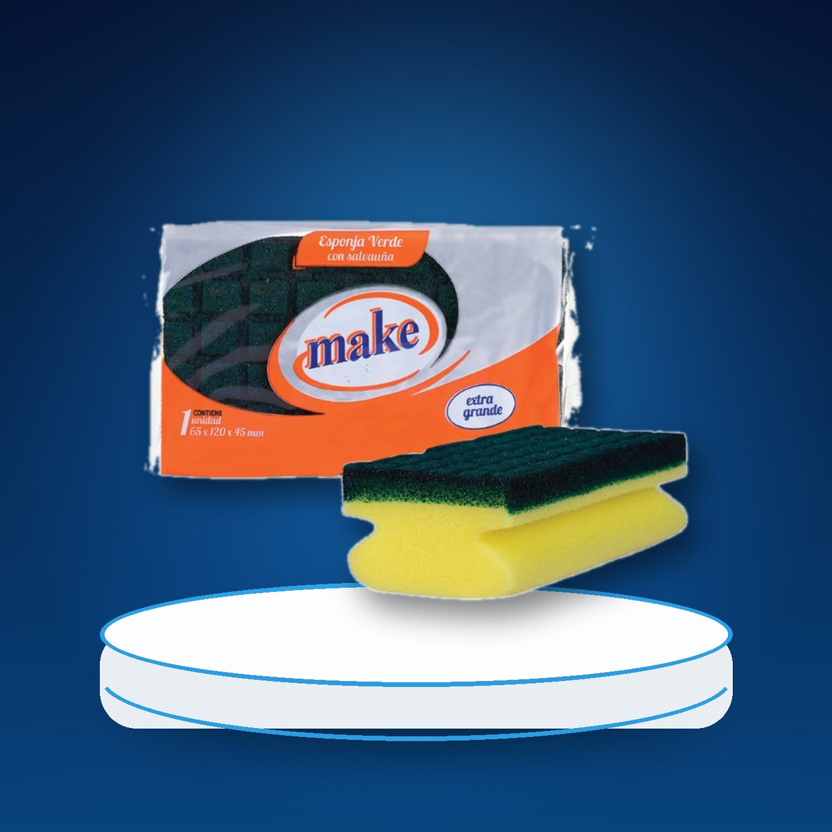 FIBRA ESPONJA EXTRA GRANDE X12 / MAKE