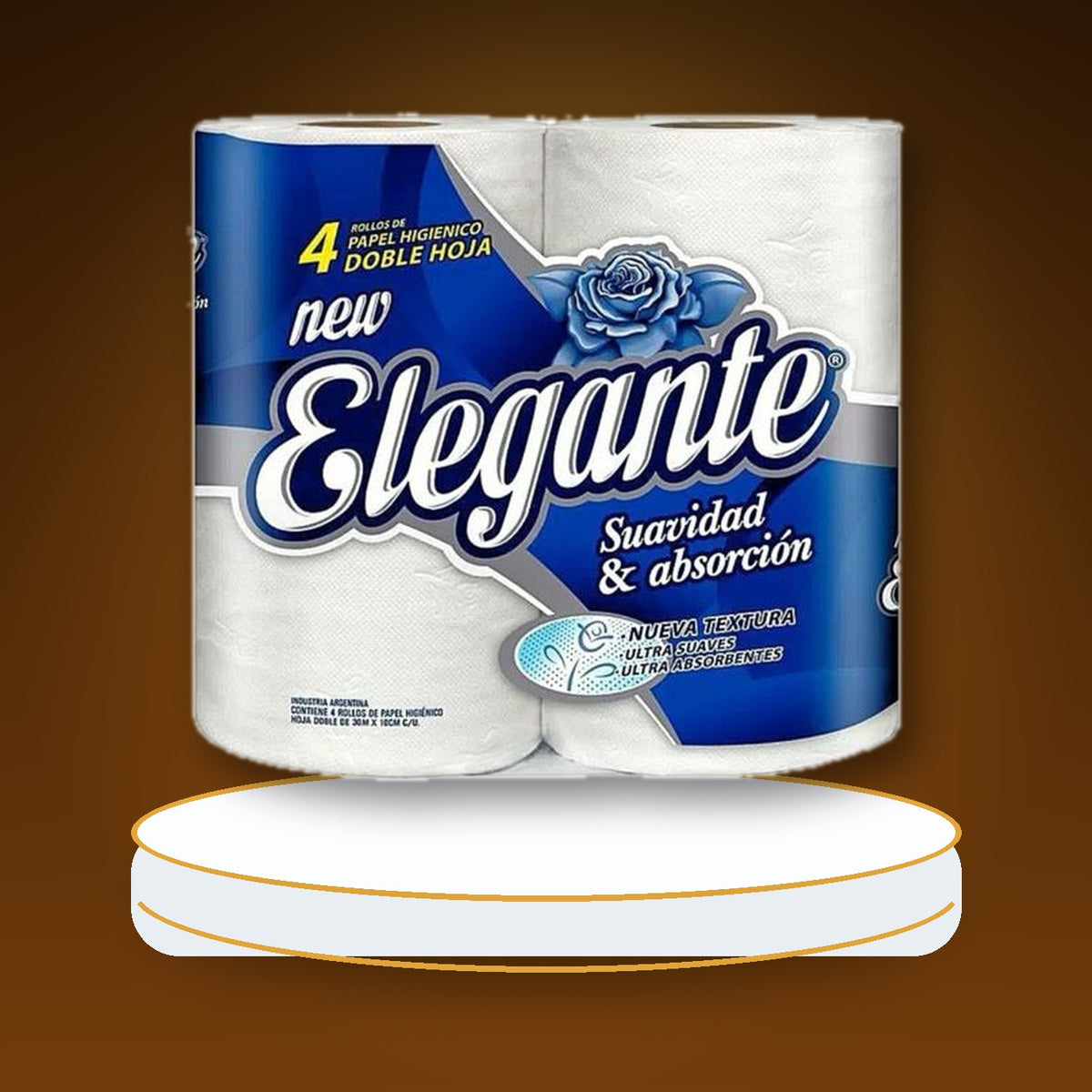 PAPEL HIGIENICO ELEGANTE D/H 4 U. X 30 MTS.
