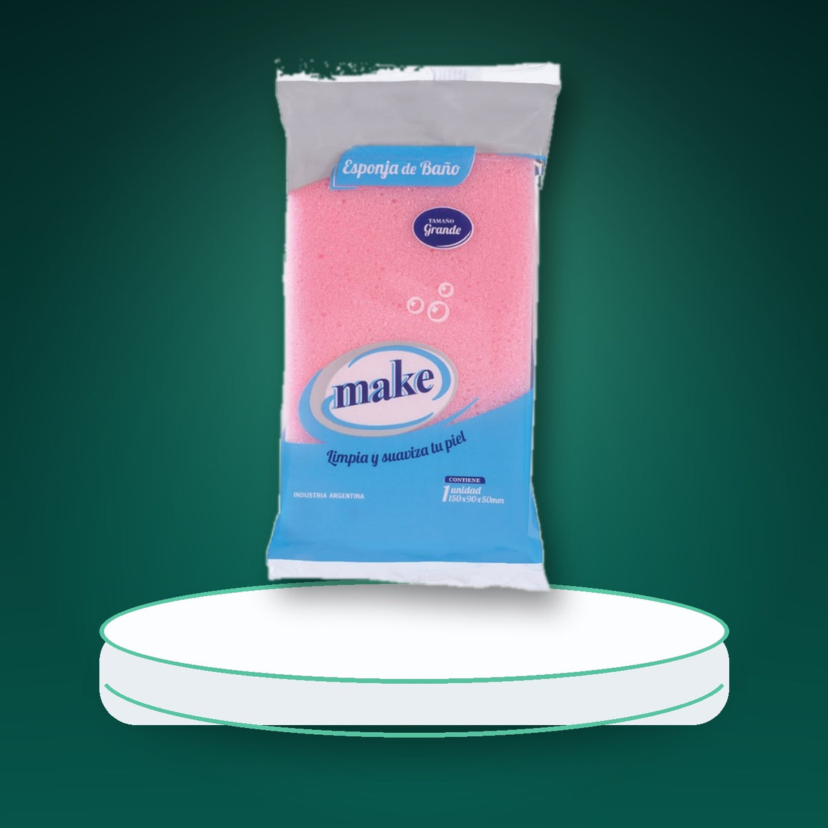 ESPONJA DE BAÑO GRANDE X12 U/ MAKE