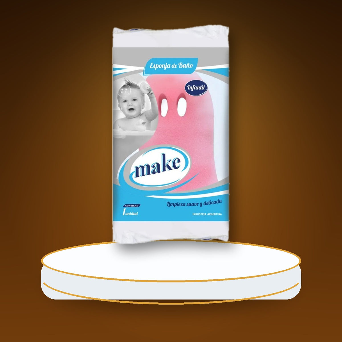 ESPONJA DE BAÑO INFANTIL X12 / MAKE