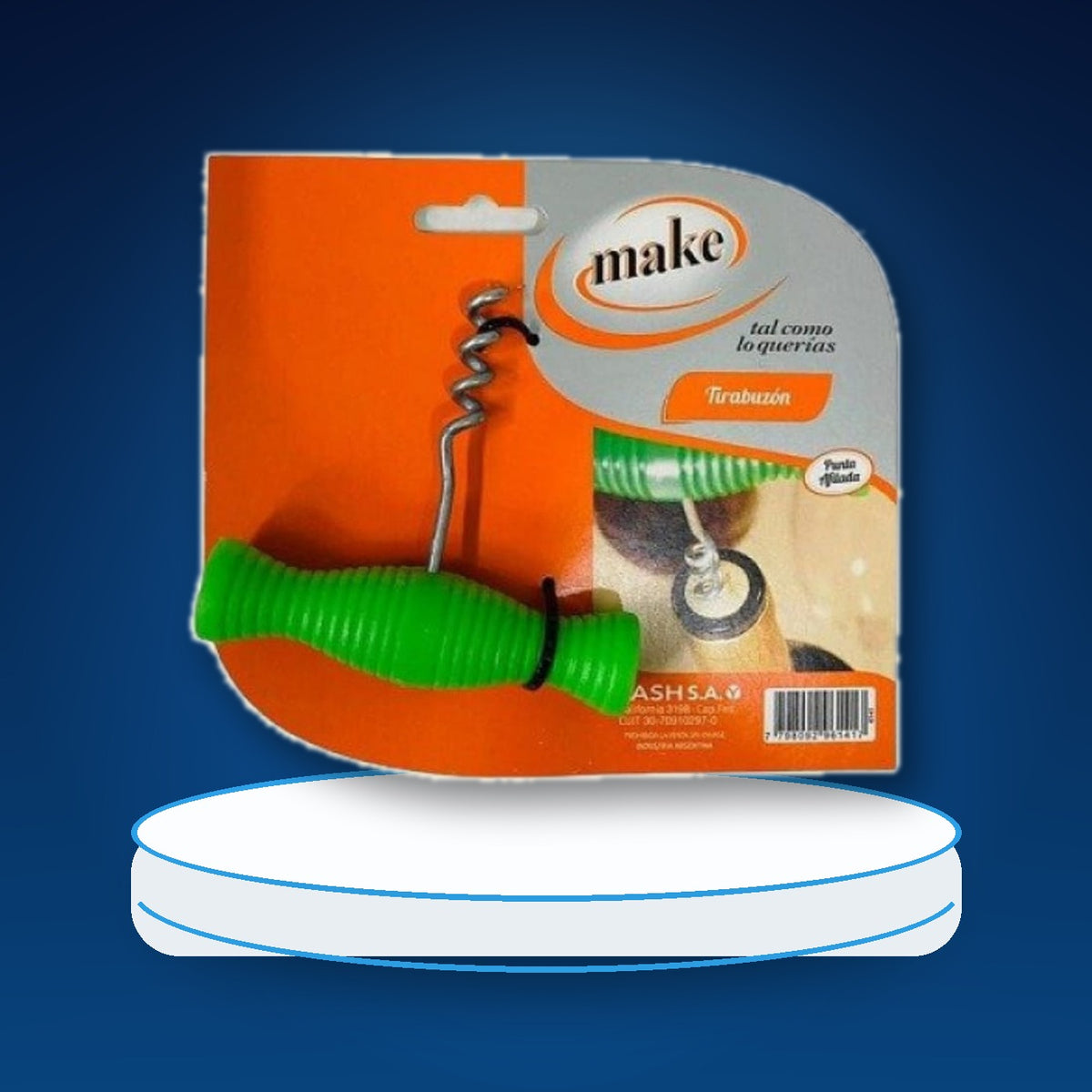SACACORCHO TIRABUZON MANG PLAST / MAKE