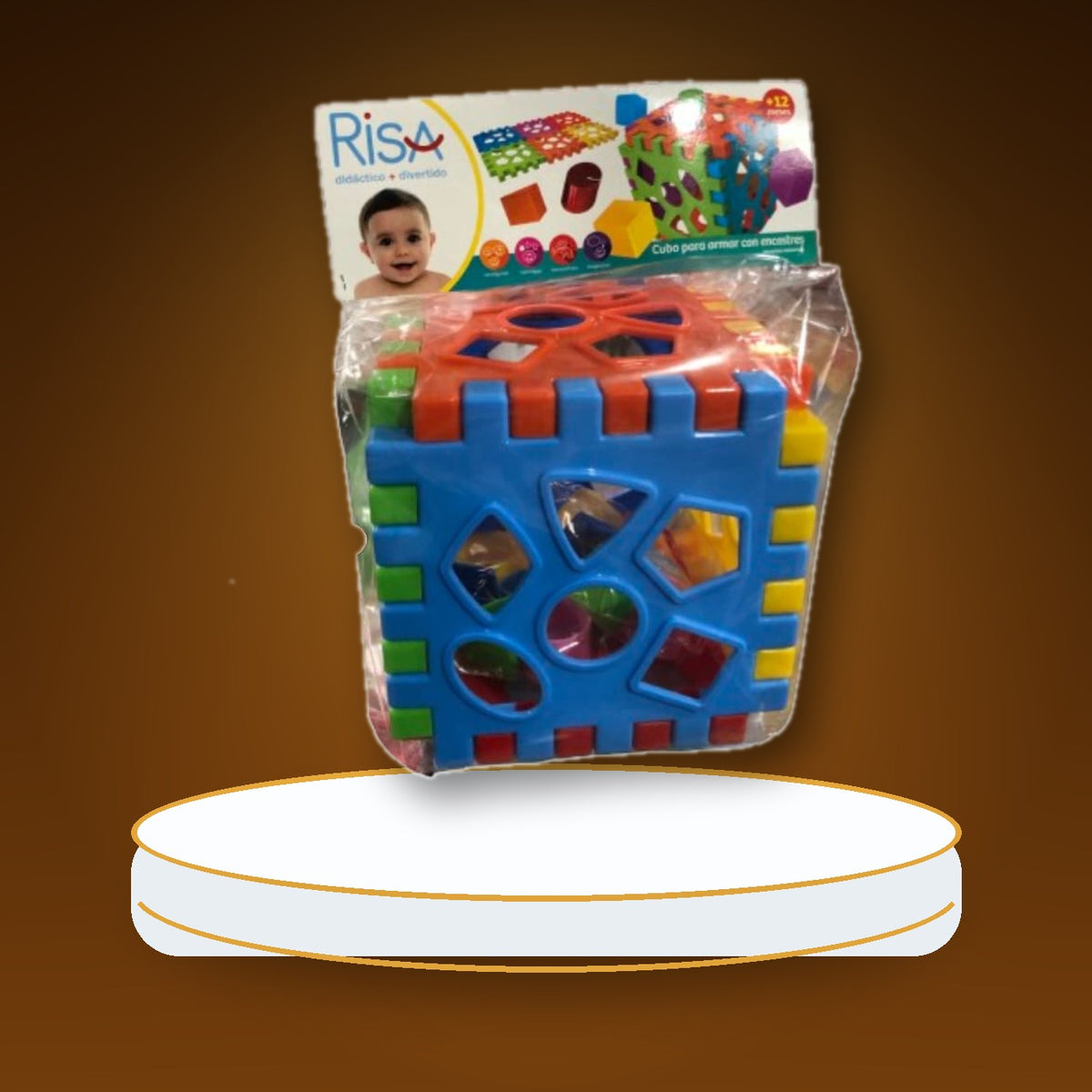 CUBO CON ENCASTRES 17 X17CM 121 / IRV