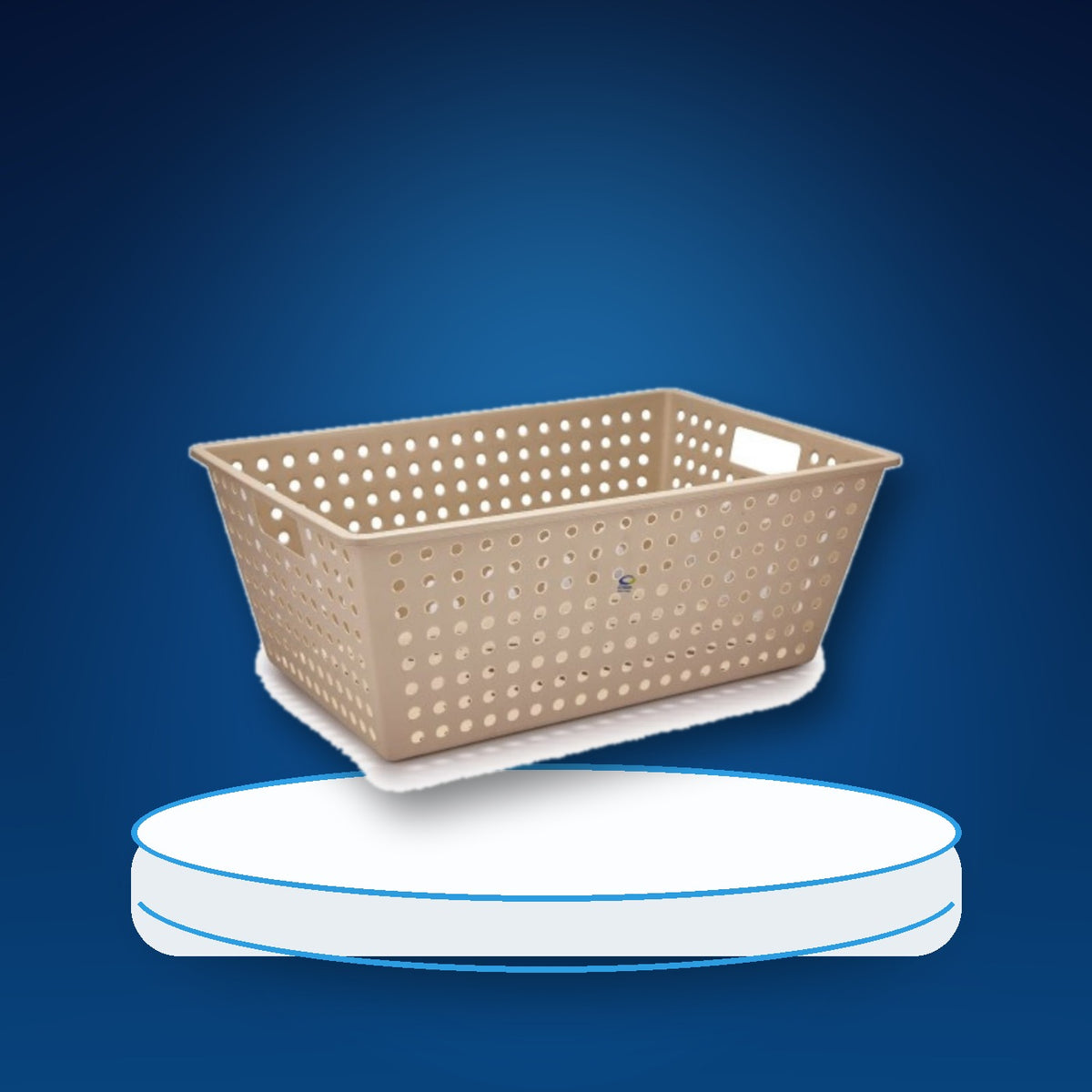 CANASTO RECTANGULAR P/ ROPA 6520 / CROM