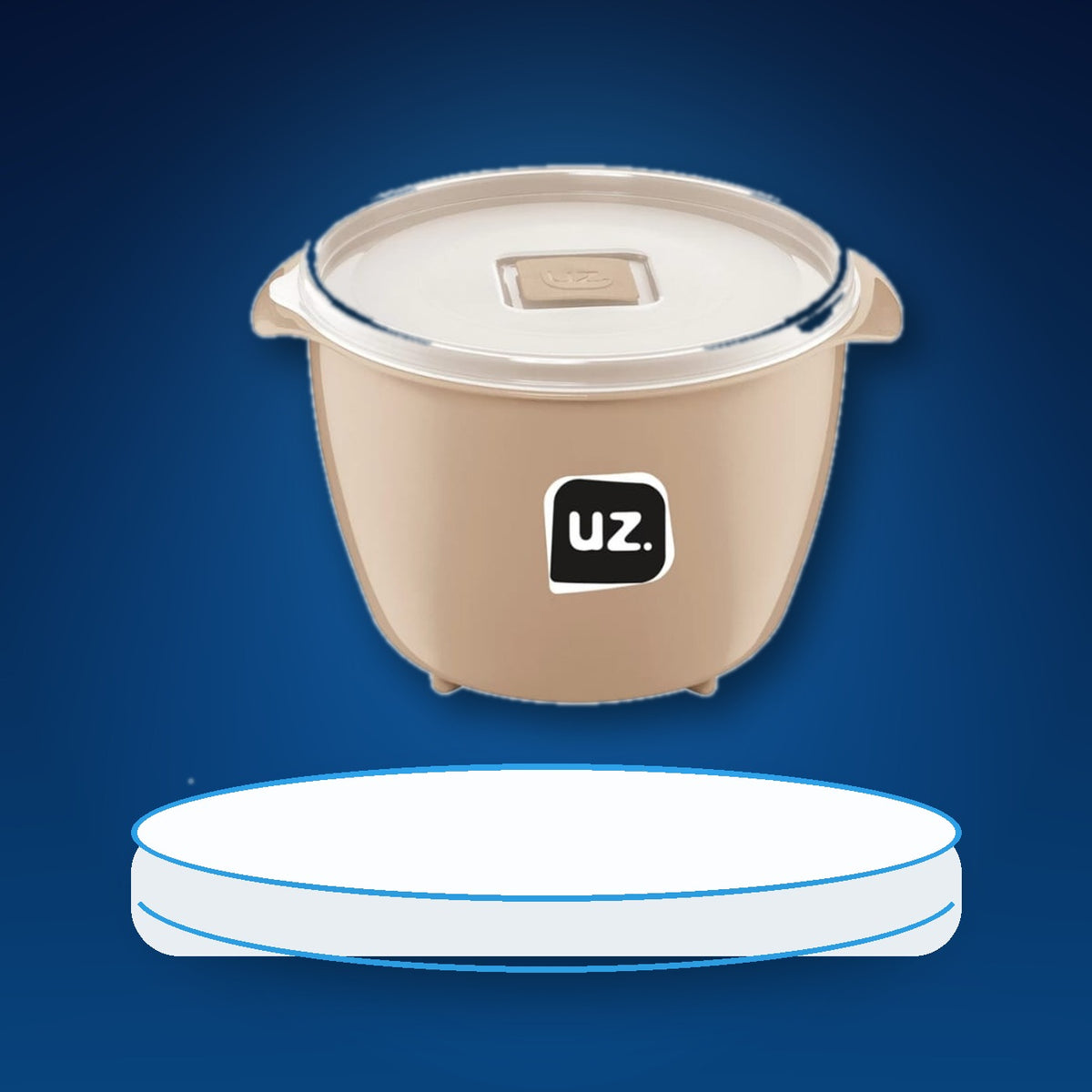 CONTENEDOR PLAST 1.5LTS CAPUCCINO / BRICK UZ