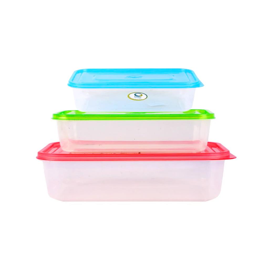 SET X3 HERMÉTICOS CROM 400ML 1.1LTS 2LTS