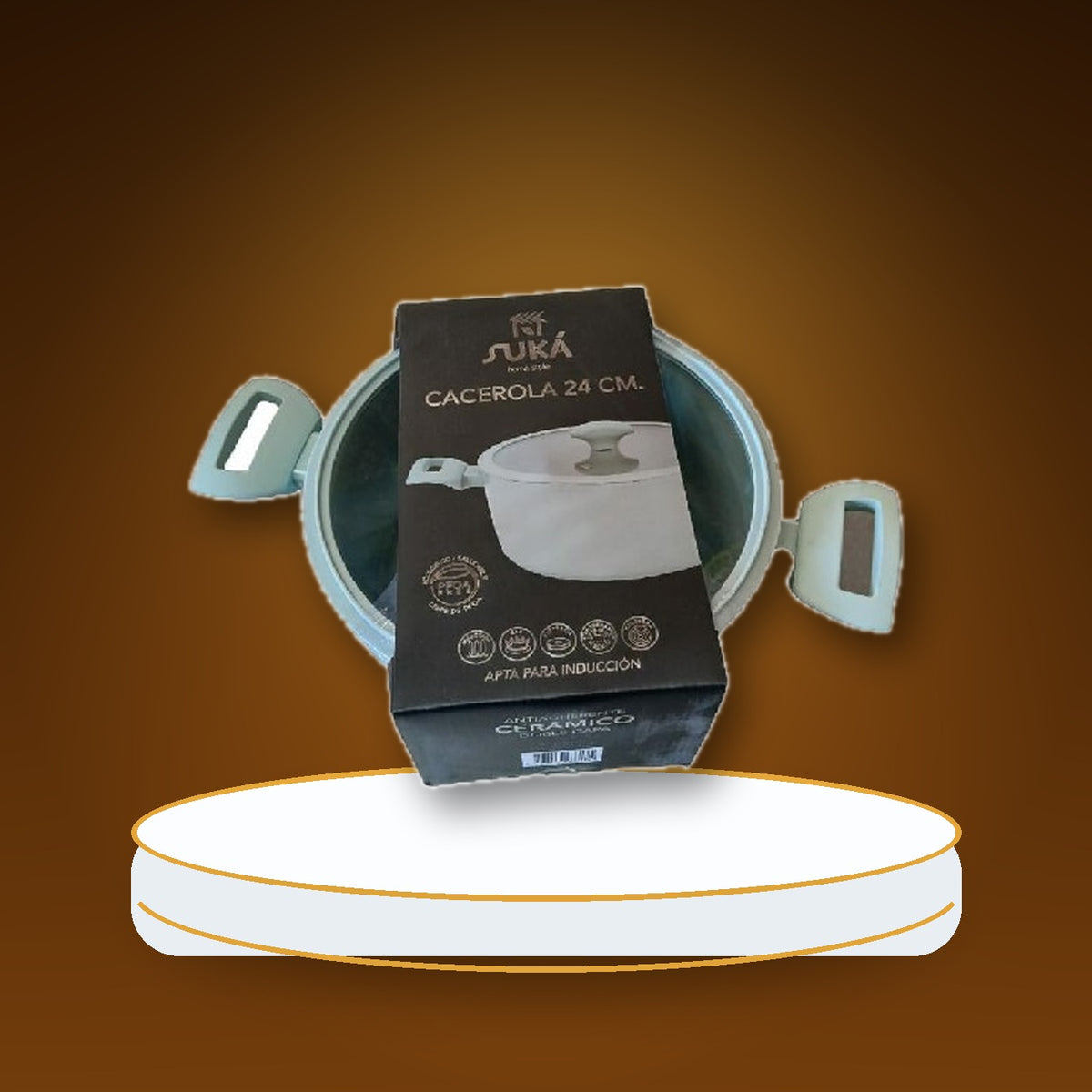 CACEROLA 24CM ALUM AMNTIAD FG-ST24 / SUKA