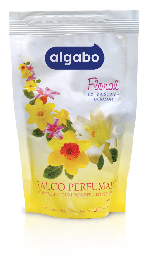 Algabo Talco Bolsa Floral 200 g
