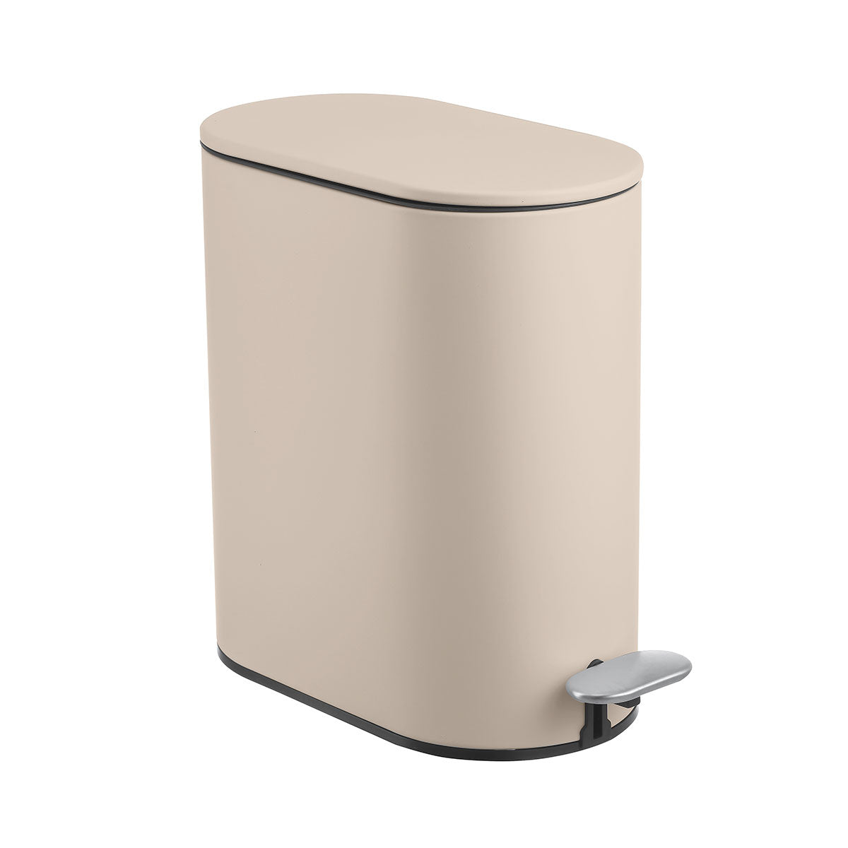 SU-KA CESTO ACERO OVAL 5 L TAPA SOFT CLOSE B8038P