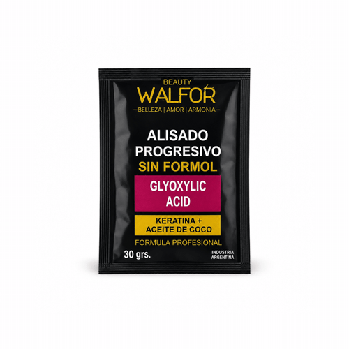 Walfor alisado progresivo sin formol Glyoxylic Acid 30 g