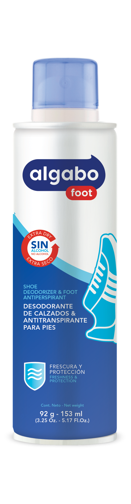 Algabo Foot antitranspirante para calzado aerosol 153 ml